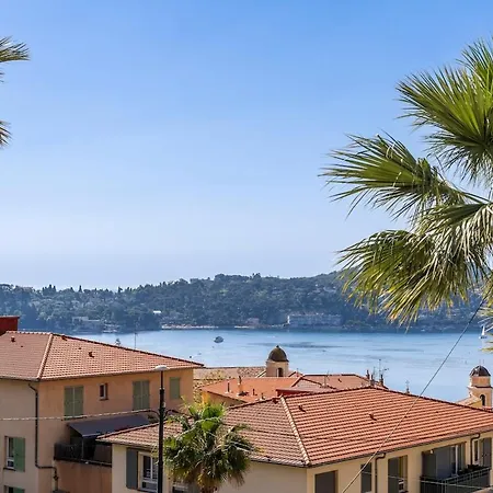 2-bedroom With Sea View & Ac, Daire Villefranche-sur-Mer