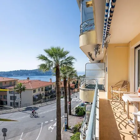 2-bedroom With Sea View & Ac, Daire Villefranche-sur-Mer